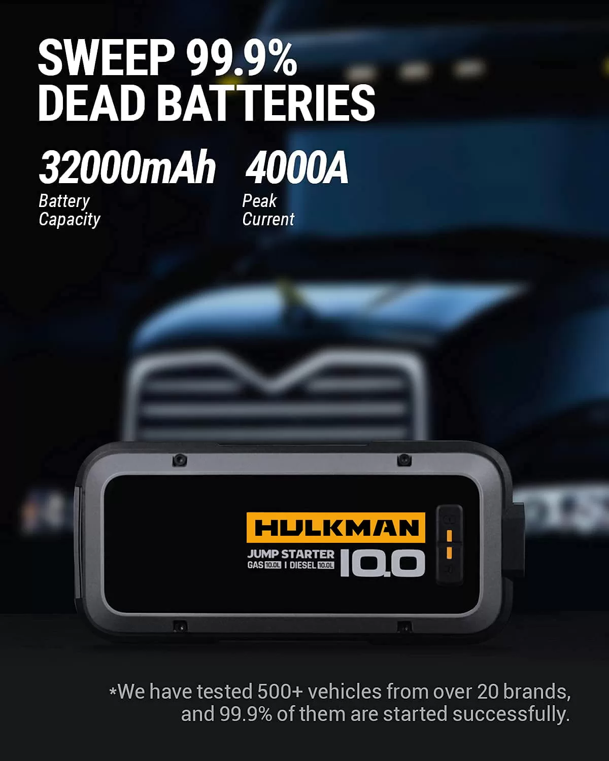 HULKMAN Jump Starter for Gas and Diesel Engines