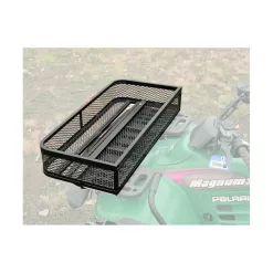 Guide Gear Universal ATV Front and Rear Cargo Basket Set, Luggage Carrier Racks, Heavy-Duty Steel Mesh, 2 Piece