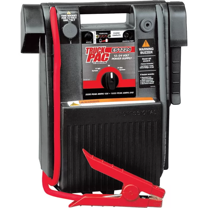 Truck Pac 12/24 Volt Jump Starter - 3000 Peak Amps, Model# ES1224