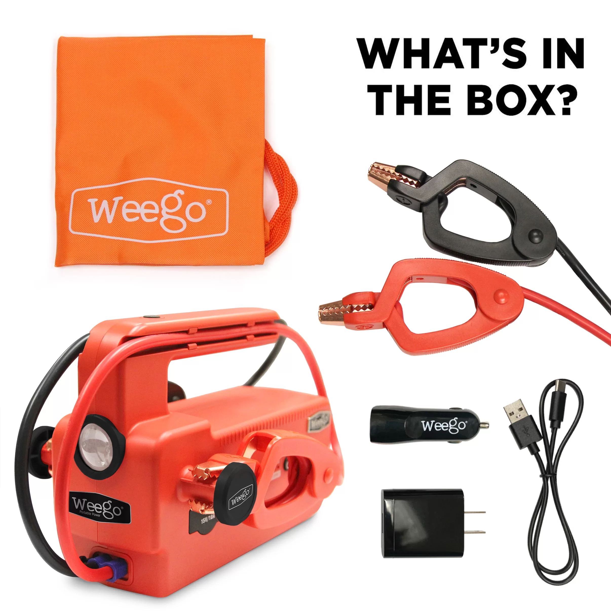 Weego 120 12 Volt Portable Lithium Jump Starter, 1200 Cranking Amps