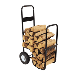 Sunnydaze Decor 43-in x 21.5-in x 26-in Steel Wood Cart