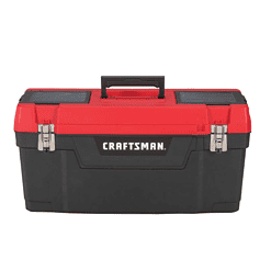CRAFTSMAN 25-in Multiple Colors/Finishes Plastic Lockable Tool Box