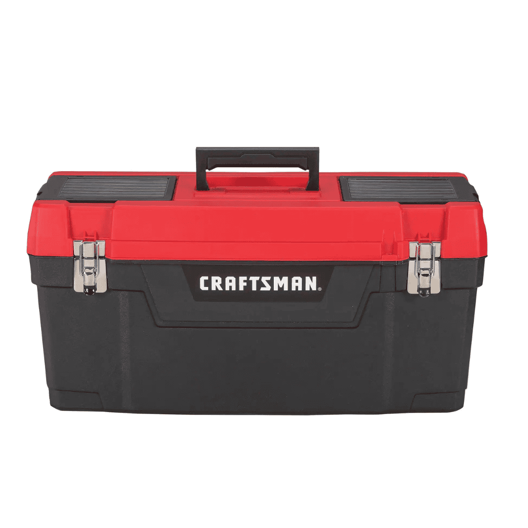 CRAFTSMAN 25-in Multiple Colors/Finishes Plastic Lockable Tool Box