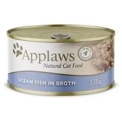 Applaws Natural Ocean Fish in Broth Wet Cat Food, 5.5 oz., Case of 24