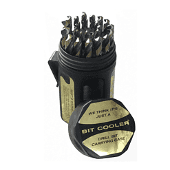 Drill America 29-Piece Assorted Black and Gold Coated Hss Twist Drill Bit Set