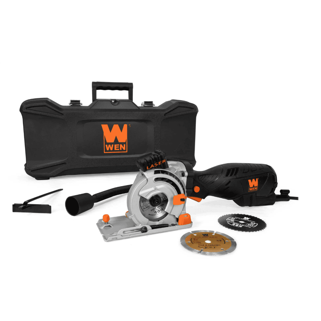 WEN 3-1/2-in Corded Compact Circular Saw