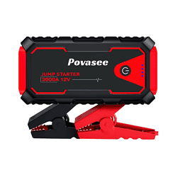 Povasee Jump Starter 3000A Peak Jump Starter Battery Pack, 12V Jump Box for Car Battery up to 10L Gas or 8L