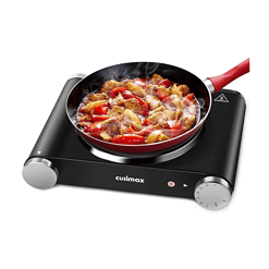 Cusimax Hot Plate Electric Burner, Single Burner Cast Iron hot plates