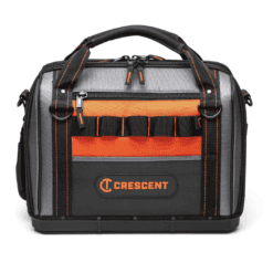 Crescent Rawhide Orange, Black Polyester 17-in Zippered Tool Bag