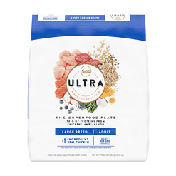 NUTRO ULTRA Adult Large Breed High Protein Natural Dry Dog Food with a Trio of Proteins from Chicken Lamb and Salmon, 30 lb. Bag
