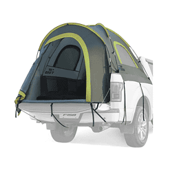 JoyTutus Pickup Truck Tent, Waterproof PU2000mm Double Layer for 2 Person, Portable Truck Bed Tent, 5.5'-6' Camping- Gray Green