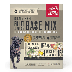 The Honest Kitchen Dehydrated Grain Free Fruit & Veggie Base Mix Recipe Dog Food, 7 lbs.