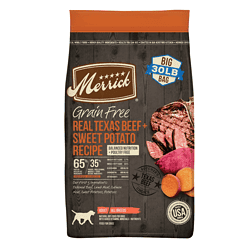 Merrick Grain Free Real Texas Beef & Sweet Potato Recipe Dry Dog Food, 30 lbs.