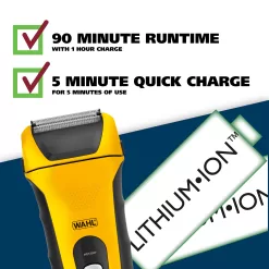 Wahl LifeProof Foil Shaver for Men, Electric Shaver, Rechargeable WaterProof Wet/Dry Lithium ion with Precision Trimmers