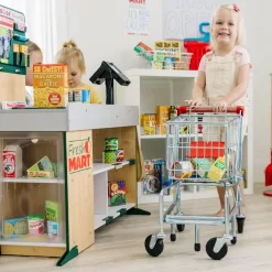 Melissa; Doug Toy Shopping Cart With Sturdy Metal Frame
