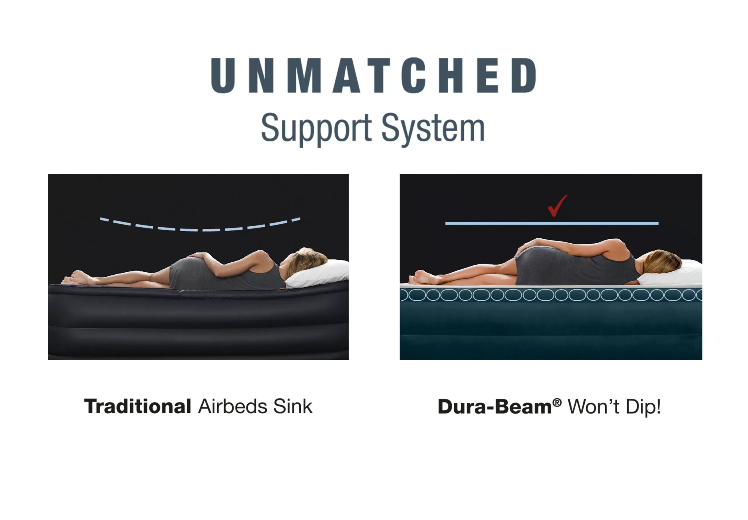 Intex 15" Essential Rest Dura-Beam Airbed Mattress with Internal Pump Included - Queen
