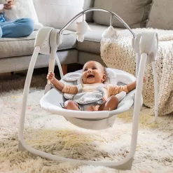 Ingenuity Soothe 'n Delight 6-Speed Portable Baby Swing with Music - Cuddle Lamb (Unisex)