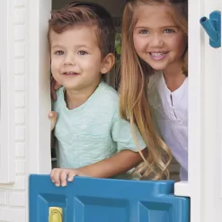 Little Tikes Cape Cottage Pretend Playhouse for Kids, Indoor Outdoor, with Working Door and Windows, for Toddlers Ages 2+ Years, Blue