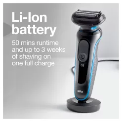 Braun Series 5 5018s Rechargeable Wet Dry Men's Electric Shaver with Charging Stand