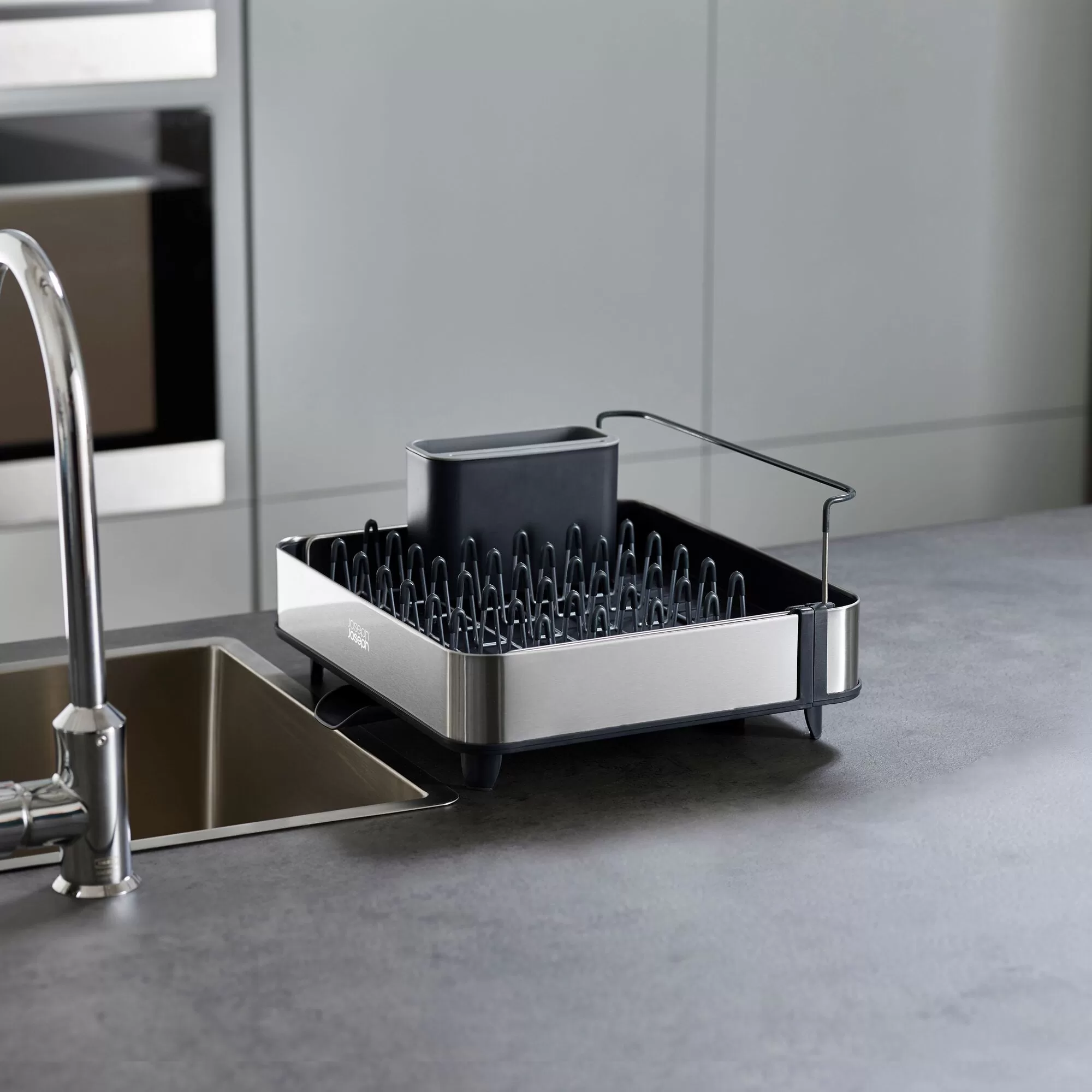 Joseph Joseph Gray Steel Extend Expandable Dish Rack