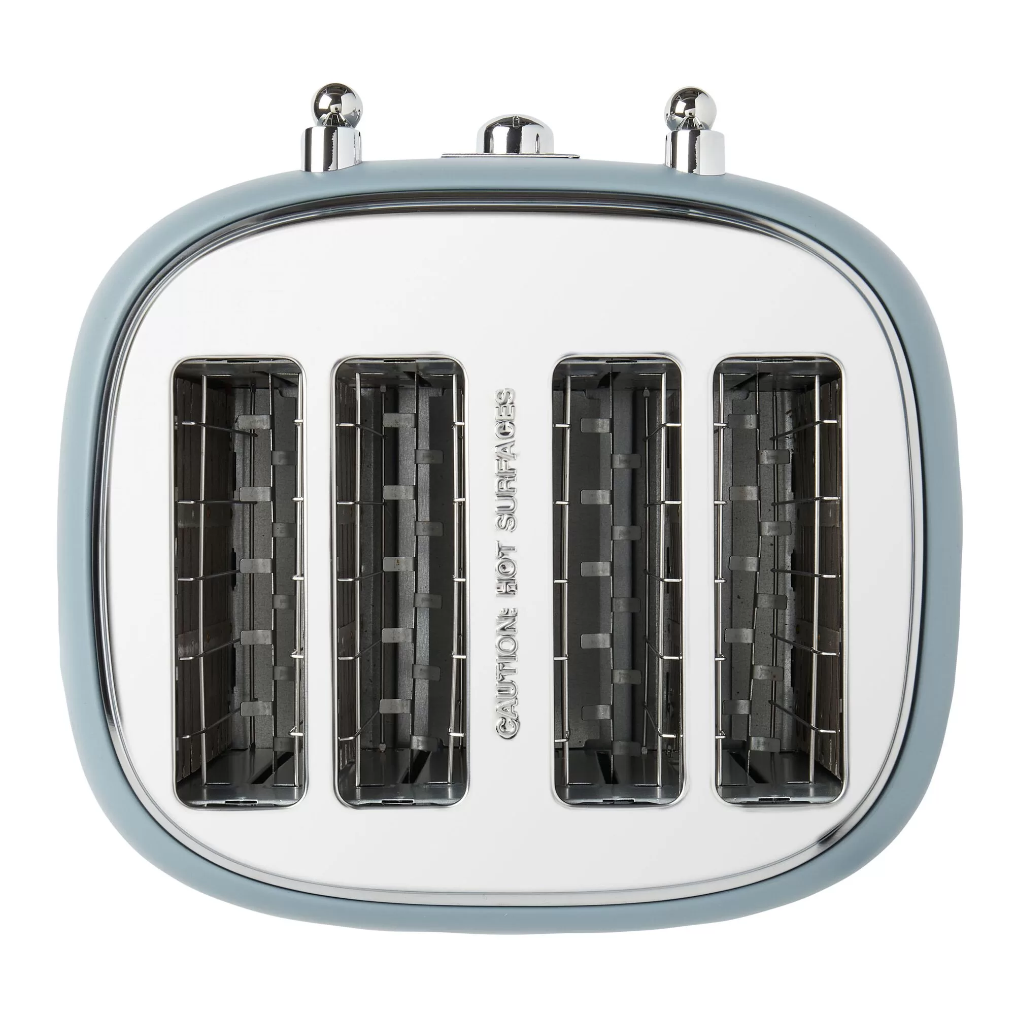 Haden Poole Blue Highclere 4 Slice Wide Slot Toaster
