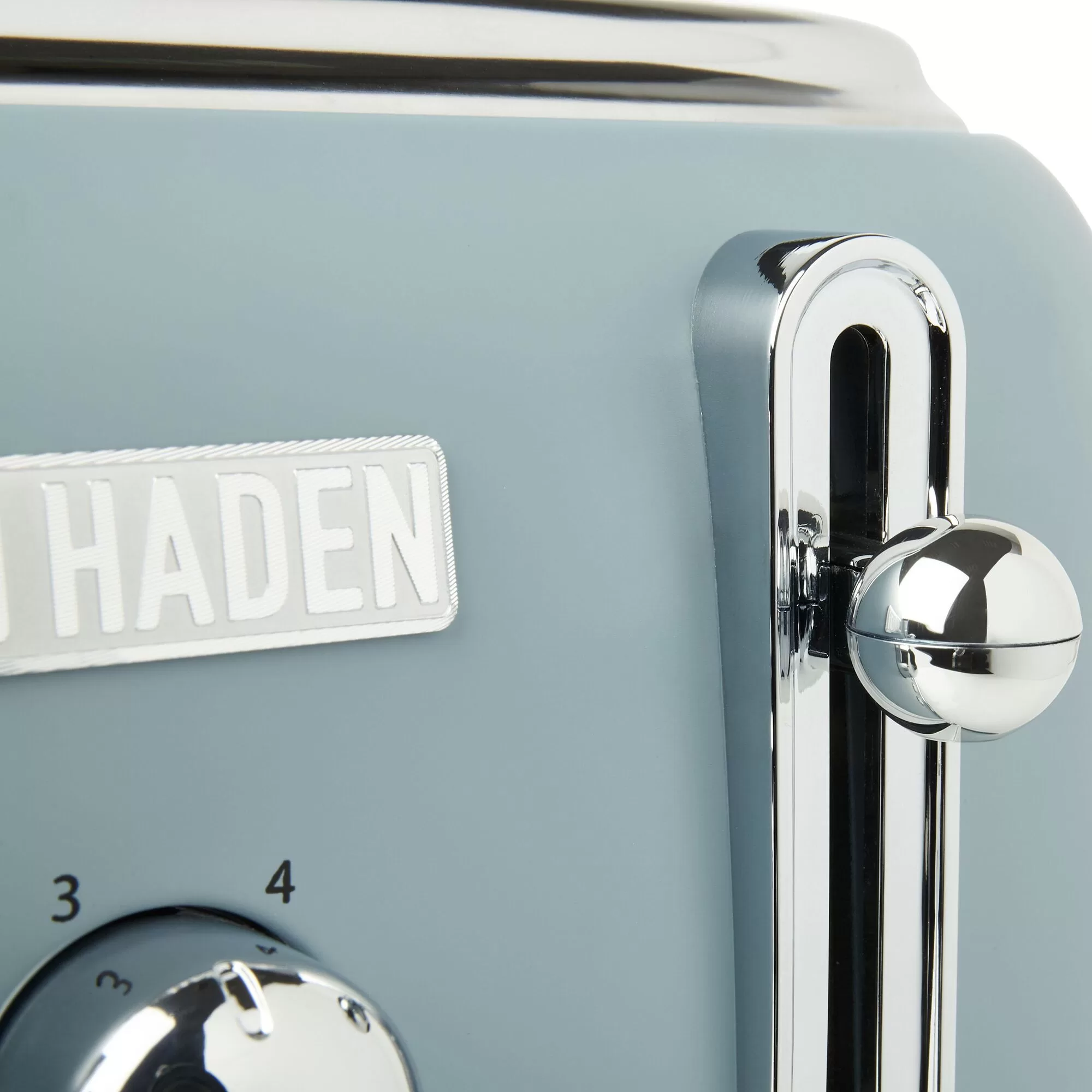 Haden Poole Blue Highclere 4 Slice Wide Slot Toaster