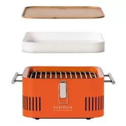 Everdure CUBE Portable Charcoal BBQ Grill - Orange