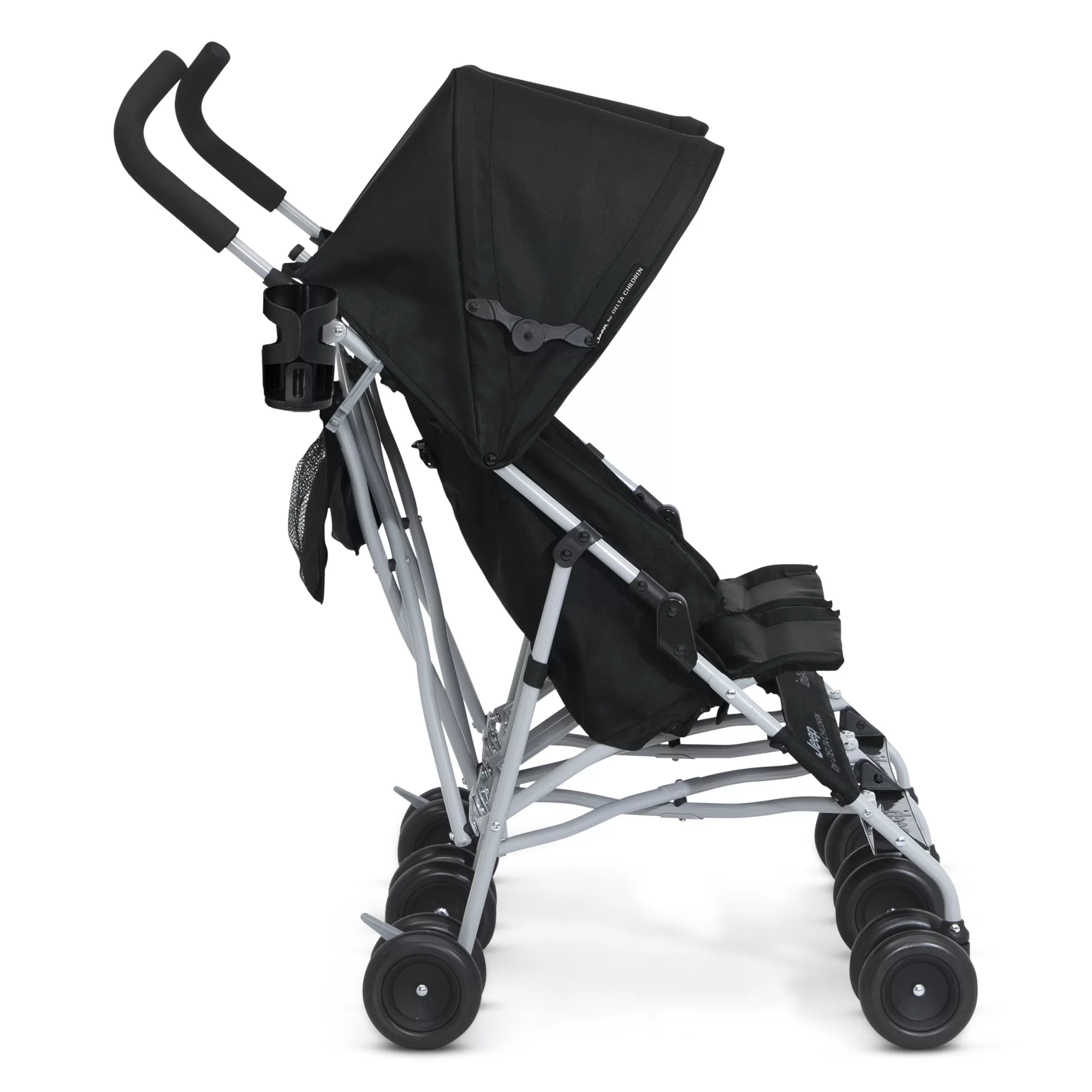 Jeep TurboGlyde Side by Side Double Stroller by Delta Children, Black