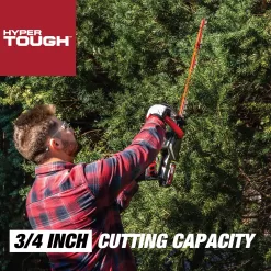 Hyper Tough 20V Max 22-inch Cordless Battery Powered Hedge Trimmer, HT21-401-003-07