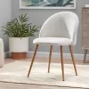 Mainstays Modern Accent Chair, Cream White