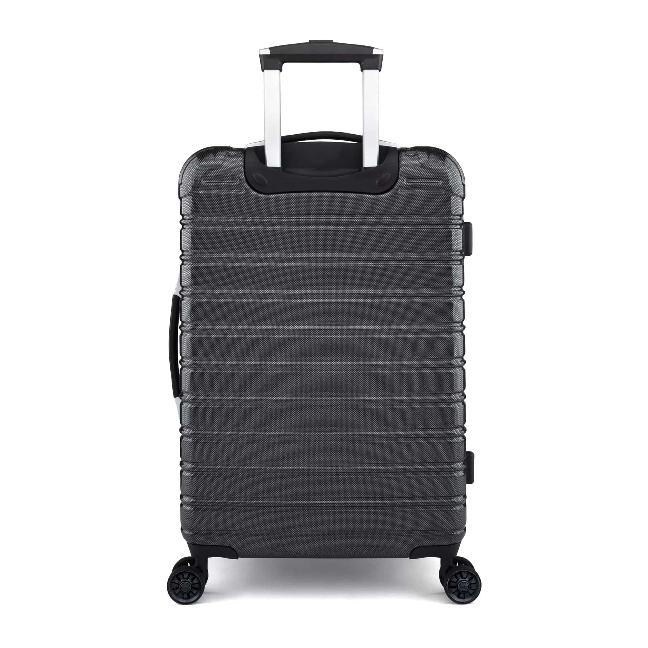iFLY Hardside Fibertech Luggage 24" Checked Luggage, Black