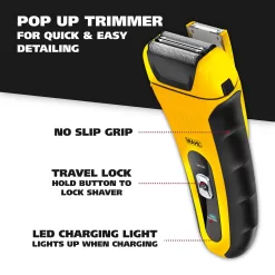 Wahl LifeProof Foil Shaver for Men, Electric Shaver, Rechargeable WaterProof Wet/Dry Lithium ion with Precision Trimmers