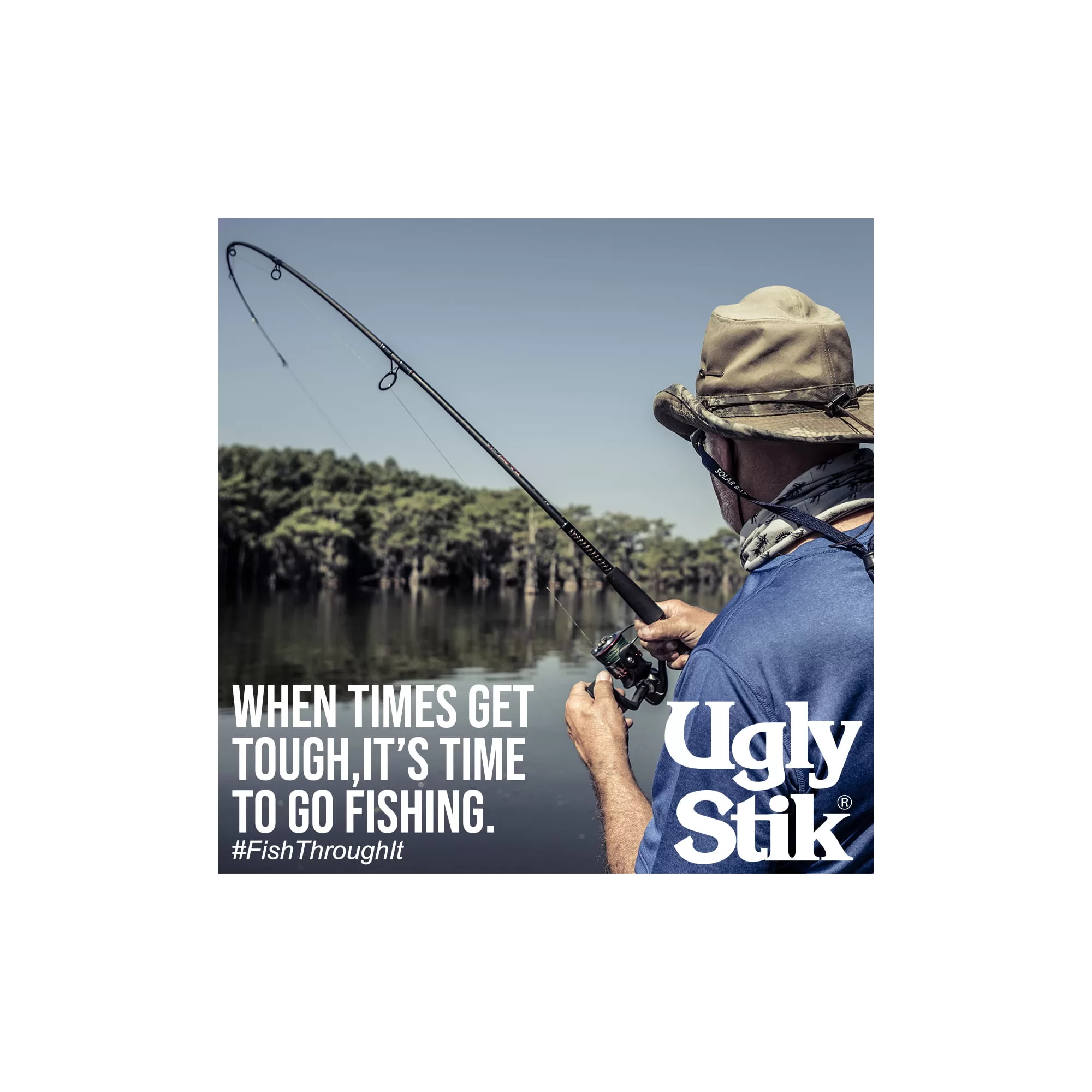 Ugly Stik 7’ Catfish Spinning Fishing Rod and Reel Catfish Combo