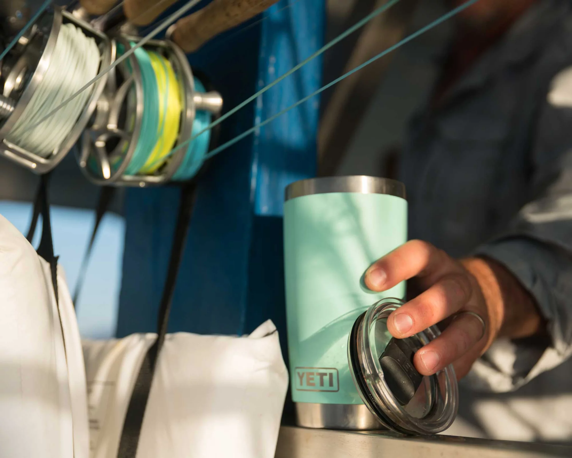 YETI 20 oz. Rambler Tumbler with MagSlider Lid - Seafoam