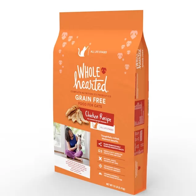 WholeHearted Grain Free Chicken Formula Dry Cat Food, 12 lbs.