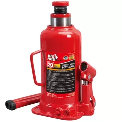 Torin Jacks Big Red 20 Ton Capacity Heavy Duty Hydraulic Welded Industrial Bottle Jack