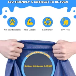 VISTOP Non-Slip Splash Pad for Kids and Dog, Thicken Sprinkler Pool Summer Outdoor Water Toys
