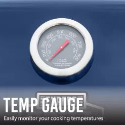 Expert Grill 4 Burner with Side Burner Propane Gas Grill in Blue