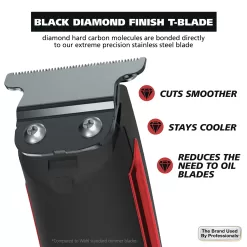 Wahl Edge Pro Lithium-Ion Cordless Beard Trimmer with T-Blade17 pc Grooming Kit for Men - 9895
