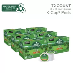 Green Mountain Coffee Roasters Half Caff, Single-Serve Keurig K-Cup Pods, Medium Roast Coffee, 72 Count