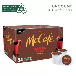 McCafe Premium Medium Roast K-Cup Coffee Pods, Premium Roast, 84 Count For Keurig Brewers