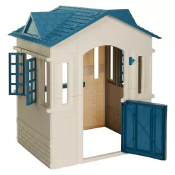 Little Tikes Cape Cottage Pretend Playhouse for Kids, Indoor Outdoor, with Working Door and Windows, for Toddlers Ages 2+ Years, Blue