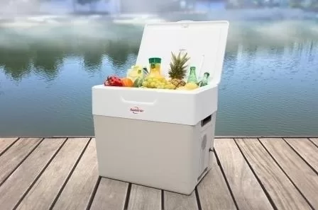 Koolatron P85 Iceless Electric Cooler Warmer 49L / 52 qt Portable Ice Chest Grey White