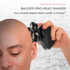 Remington Balder Pro Head Shaver, Cordless, Waterproof, Black