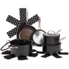 Thyme & Table Non-Stick Pots and Pans 12-Piece Cookware Set, Rose Gold