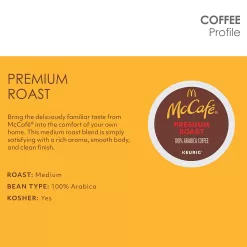 McCafe Premium Medium Roast K-Cup Coffee Pods, Premium Roast, 84 Count For Keurig Brewers