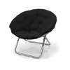 Mainstays Large Super Soft Microsuede 30" Saucerâ„¢ Chair, Black