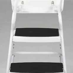 Cosco White Retro Counter Chair / Step Stool with Lift-up Seat