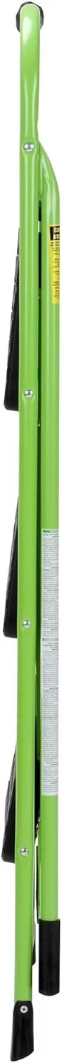 Cosco 11408GNF1E, Green Three Big Folding Step Stool with Rubber Hand Grip