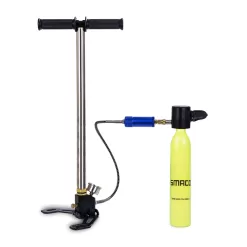 SMACO Oxygen Cylinder Mini Scuba Oxygen Reserve Air Tank Diving Equipment Set with Aluminum Box